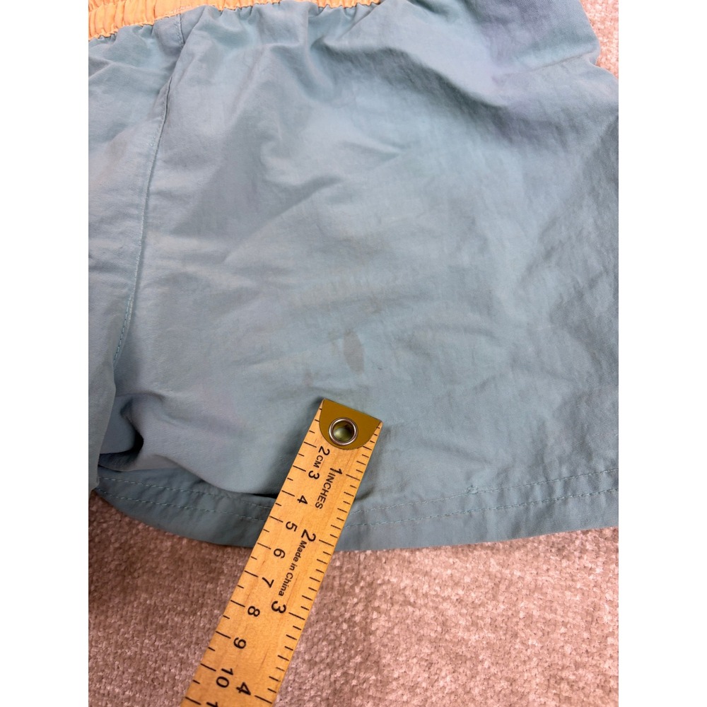 Patagonia Kids Baggies Shorts Blue Peach Recycled Nylon Size L Large 4017 - Picture 5 of 7